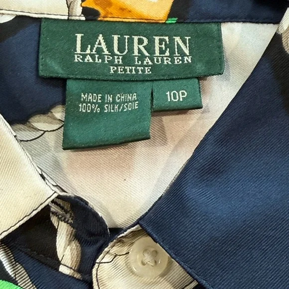 RARE Vintage 90s Polo Ralph Lauren Silk Shirt RRL - Picture 2 of 12